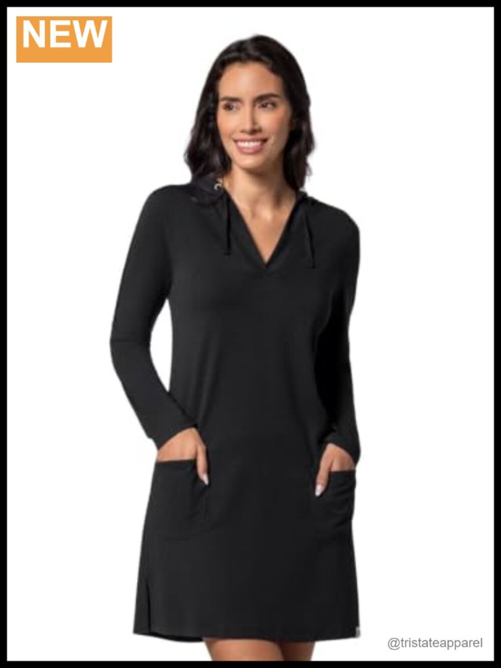 Hooded Cover-Up Dress UPF 50+ Sun Protection with Pockets